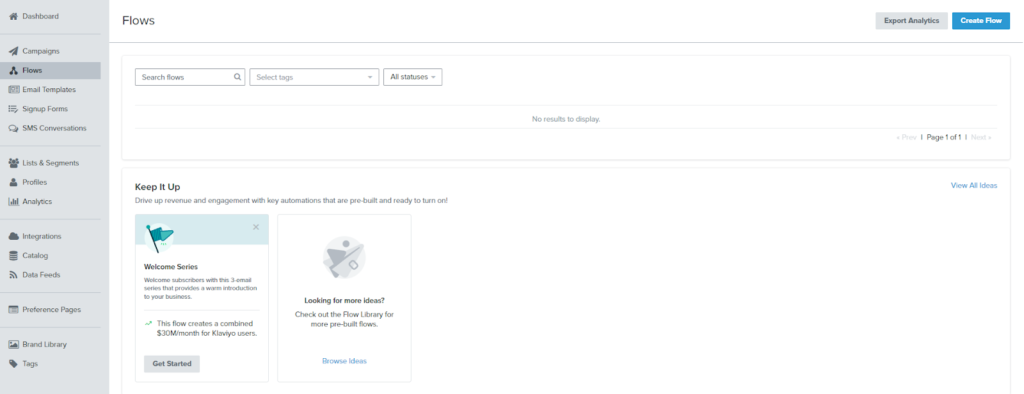 Klaviyo Flows - ecommerce marketing automation