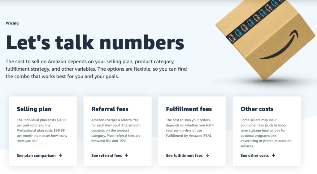 Shopify vs amazon - Amazon numbers for selling and fulfillment