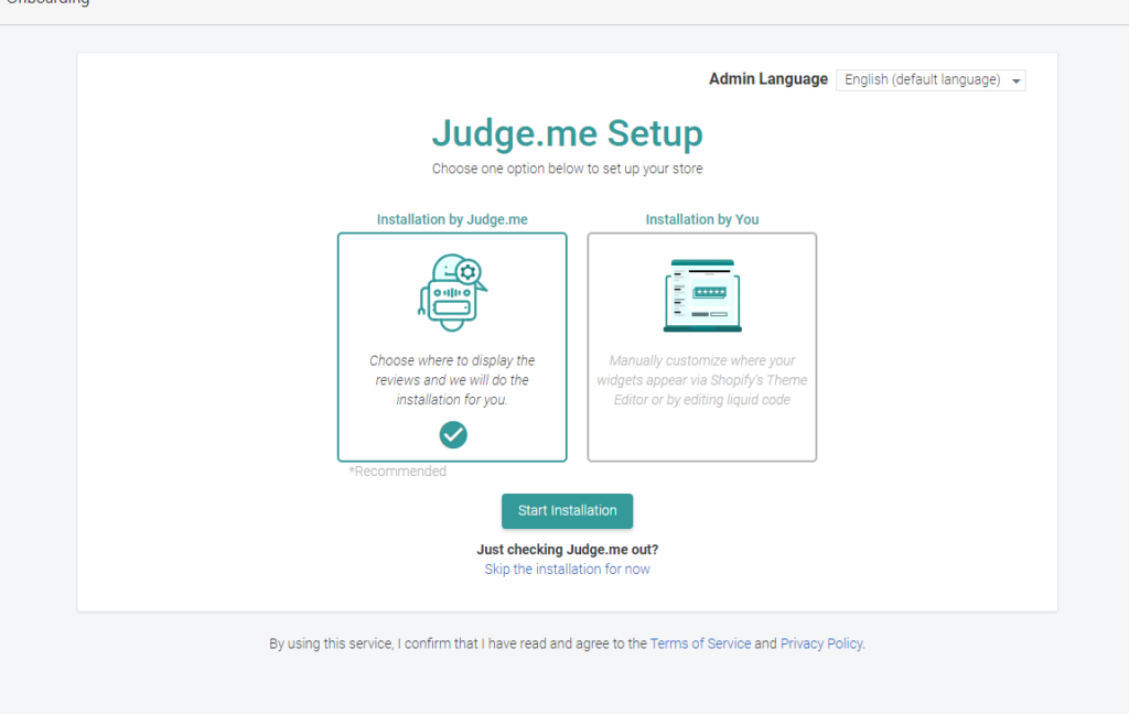 Add extra code screen to add Shopify reviews