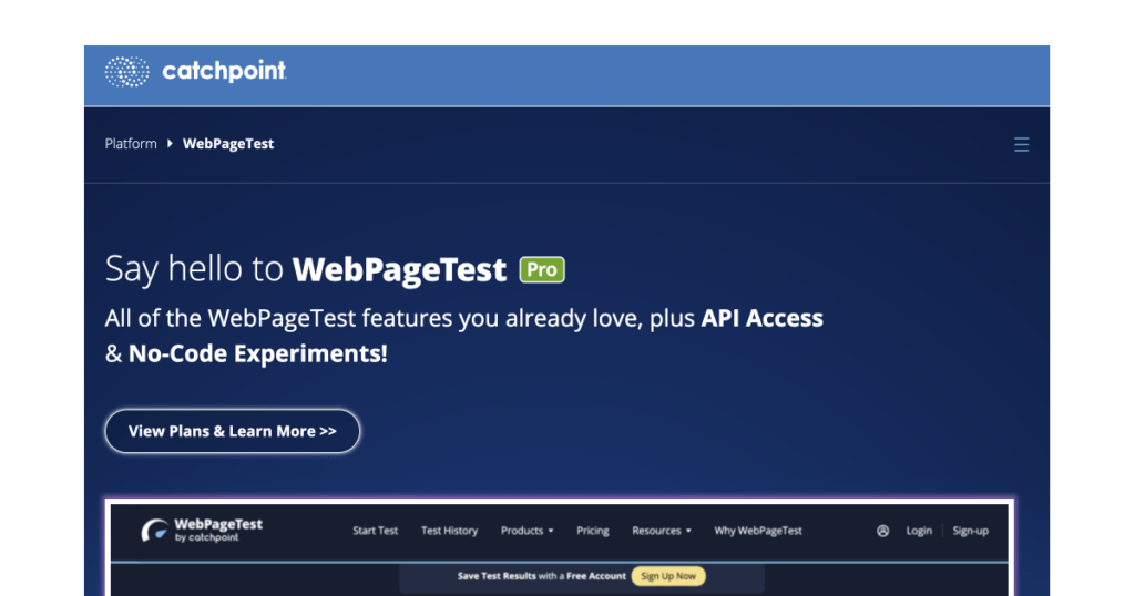 WebPage Test page